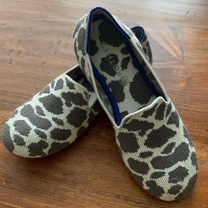 Rothy’s animal print loafers